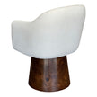 6 Piece Chenille Fabric Wooden Chairs Set / Ruchi