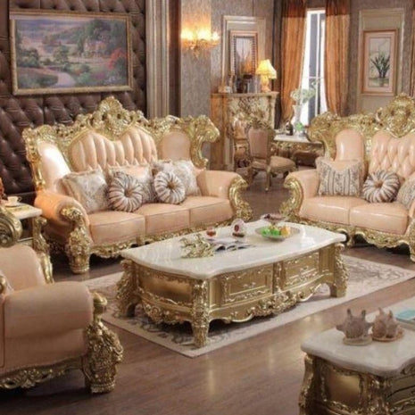 European Style Leather Sofa Set / Ruchi