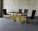 Shiny Marble Dining Table Set / Ruchi
