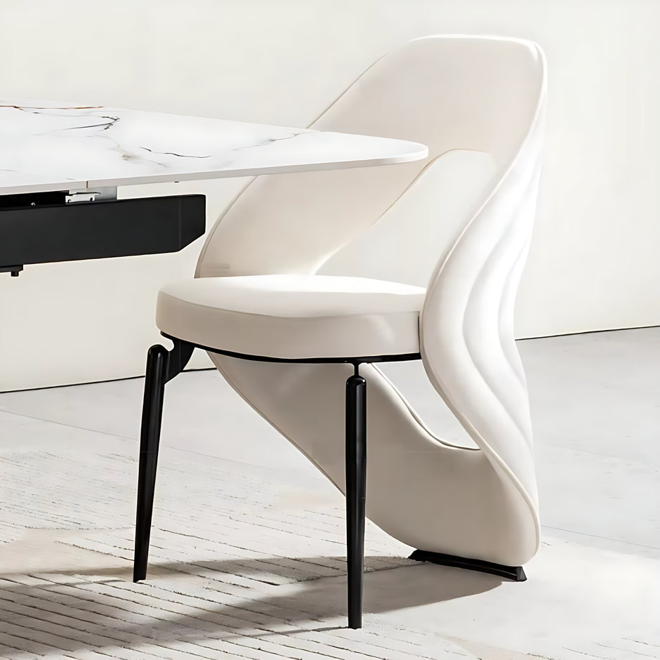 Microfiber Fabric Dining Chairs Set Of 2 / Ruchi