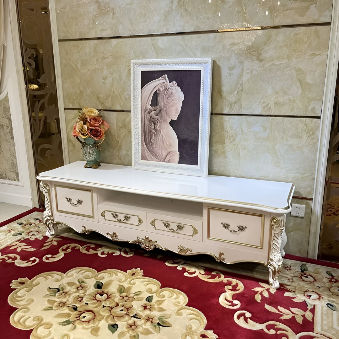 Traditional European Wooden TV Stand / Ruchi