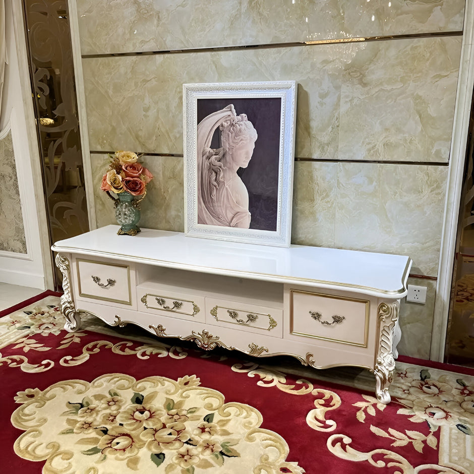 Traditional European Wooden TV Stand / Ruchi