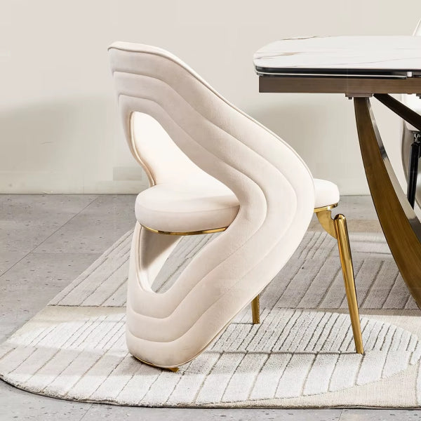 Microfiber Fabric Dining Chairs Set Of 2 / Ruchi