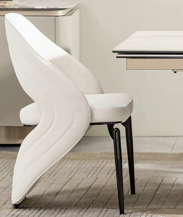 Microfiber Fabric Dining Chairs Set Of 2 / Ruchi