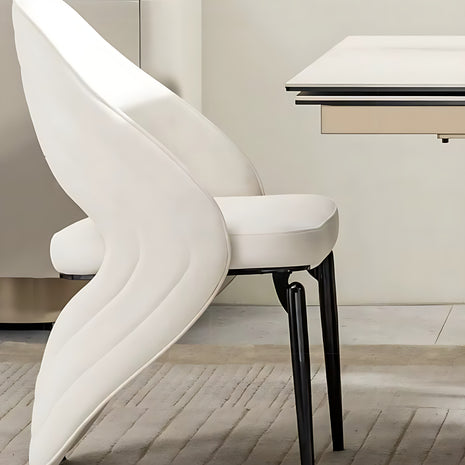 Microfiber Fabric Dining Chairs Set Of 2 / Ruchi