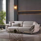 Classic Velvet Fabric Sofa Set Of 3 / Ruchi