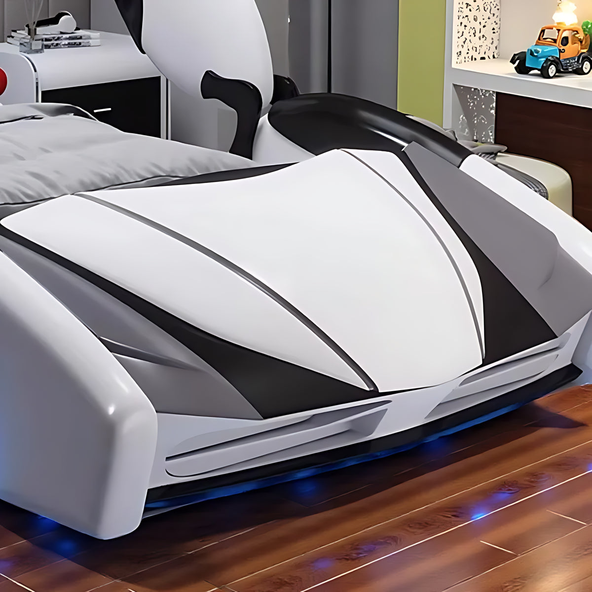 Leather Car Bed with LED & Speaker