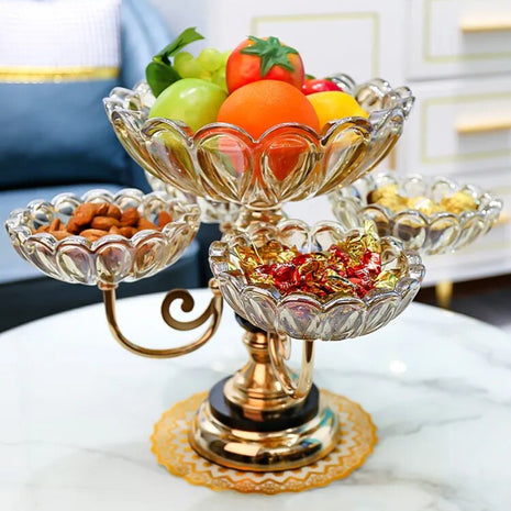 Modern Fruit Stand With 5 Bowls For Counter / Ruchi