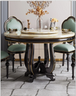 Round Marble Dining Table Set / Ruchi