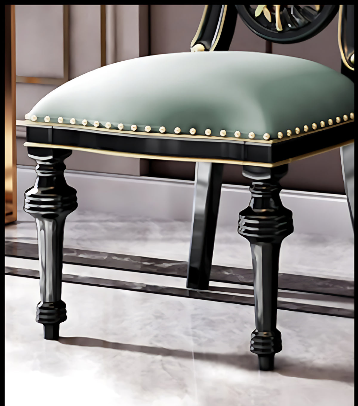Round Marble Dining Table Set / Ruchi