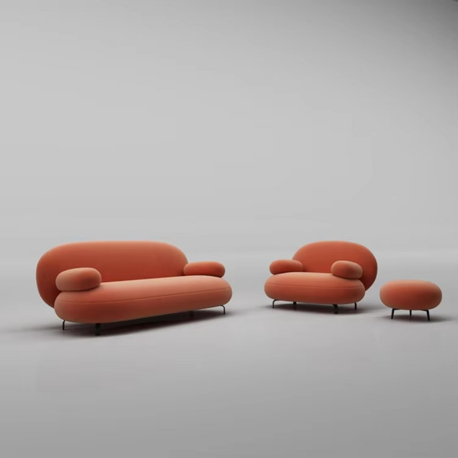 Minimalistic Microfiber Modern Sofa Set / Ruchi