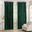 Decorative High Grade Velvet Fabric Tulle Window Curtain / Ruchi