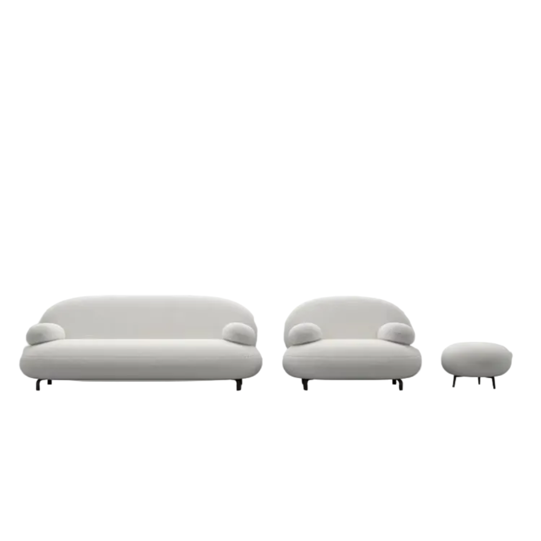Minimalistic Fabric Modern Sofa Set