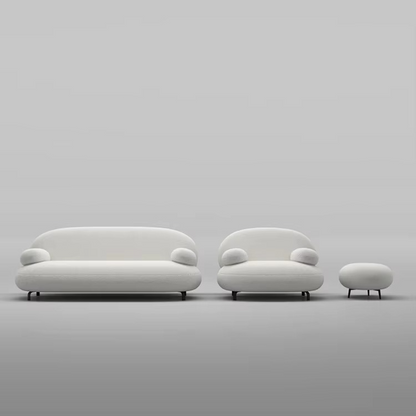 Minimalistic Fabric Modern Sofa Set
