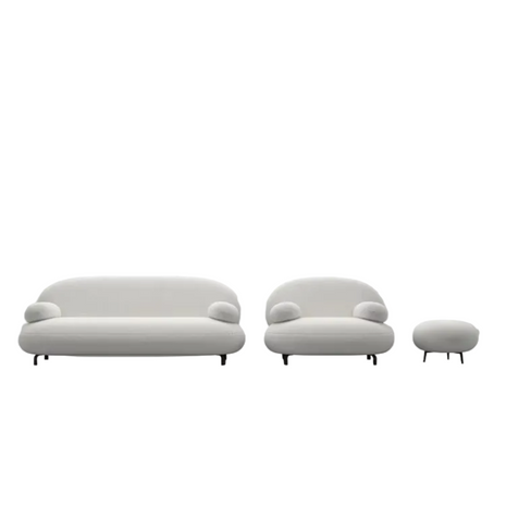 Minimalistic Fabric Modern Sofa Set