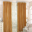 Decorative High Grade Velvet Fabric Tulle Window Curtain / Ruchi
