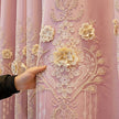 Polyester Fabric Window Curtain For Living Room / Ruchi