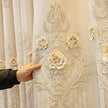 Polyester Fabric Window Curtain For Living Room / Ruchi