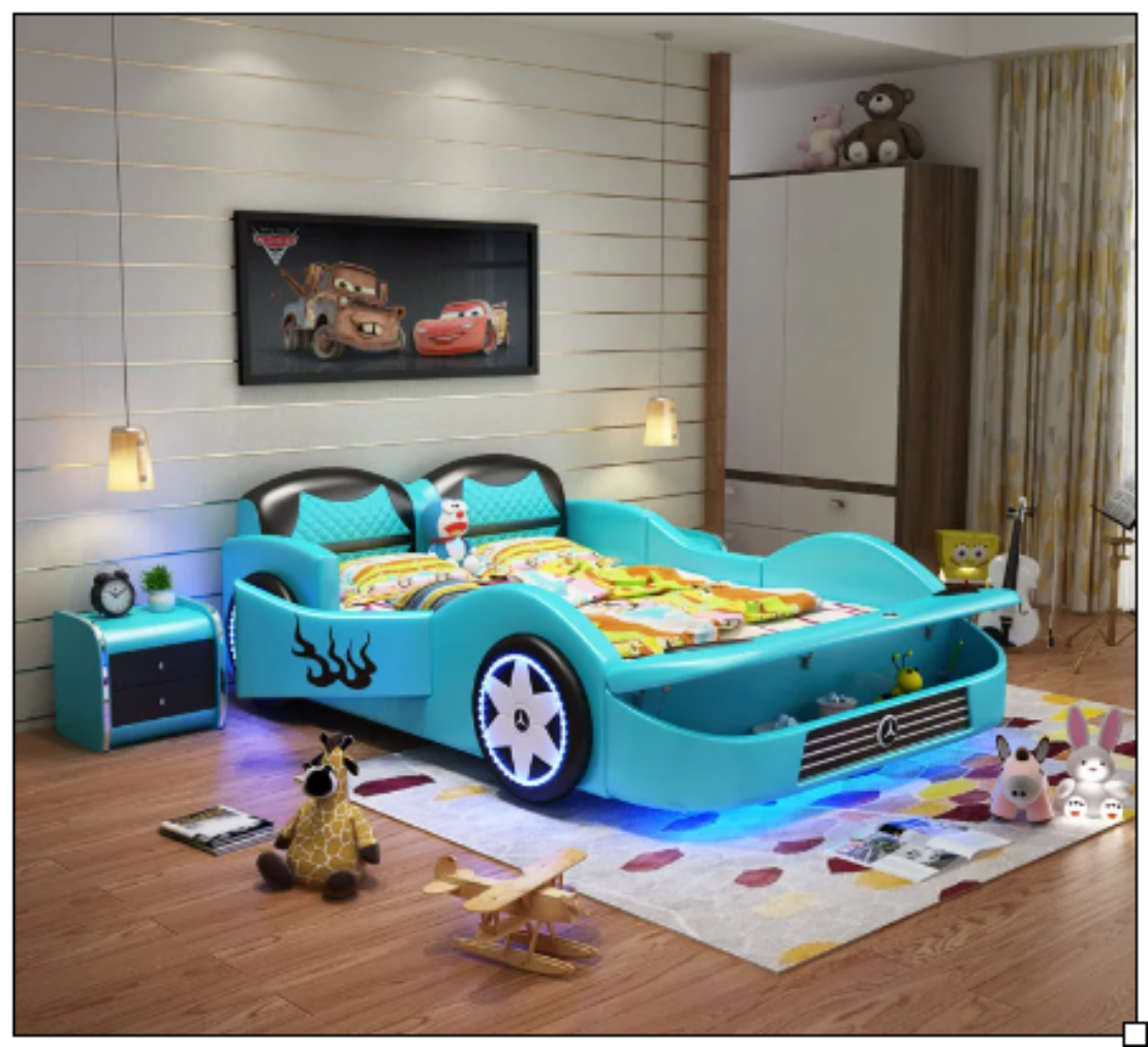 Leather Car Bed with LED / Ruchi