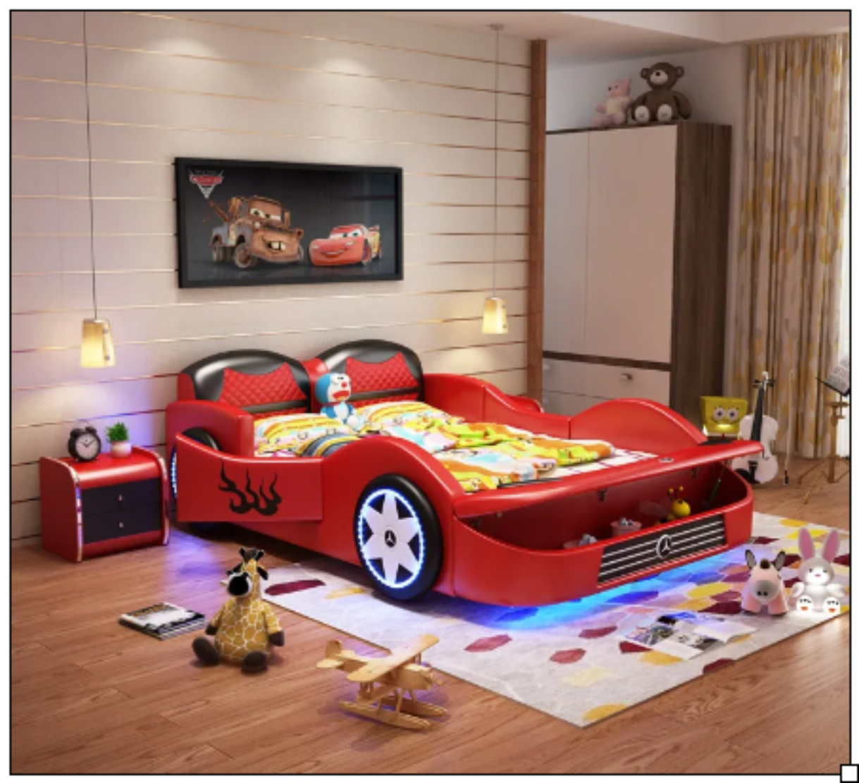 Leather Car Bed with LED / Ruchi
