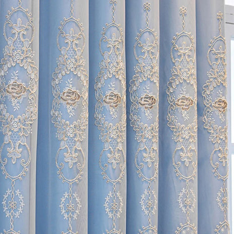 Fabric Embroidered Tulle Curtain Pattern / Ruchi