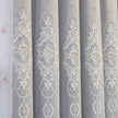 Embroidered Tulle Window Curtain For Bedroom / Ruchi