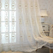 Embroidered Tulle Window Curtain For Bedroom / Ruchi