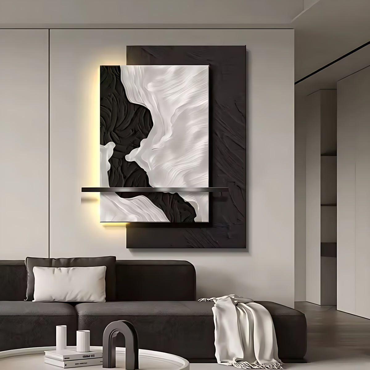 Modern Abstract LED Wall Light / Ruchi