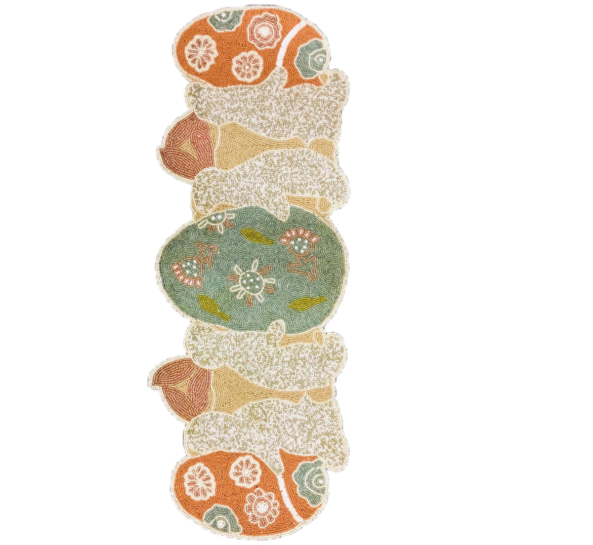 Handwoven Meticulously Crafted Beaded Runner / Ruchi