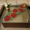 Leafy Floral Beaded Table Runner / Ruchi