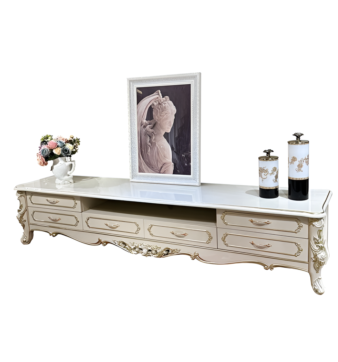 Wooden European TV Stand Cabinet