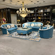 Velvet European Sofa Set of 3 / Ruchi