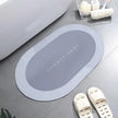 Anti Slip Stripped Oval Rubber Carpet Bathroom Mat / ruchi