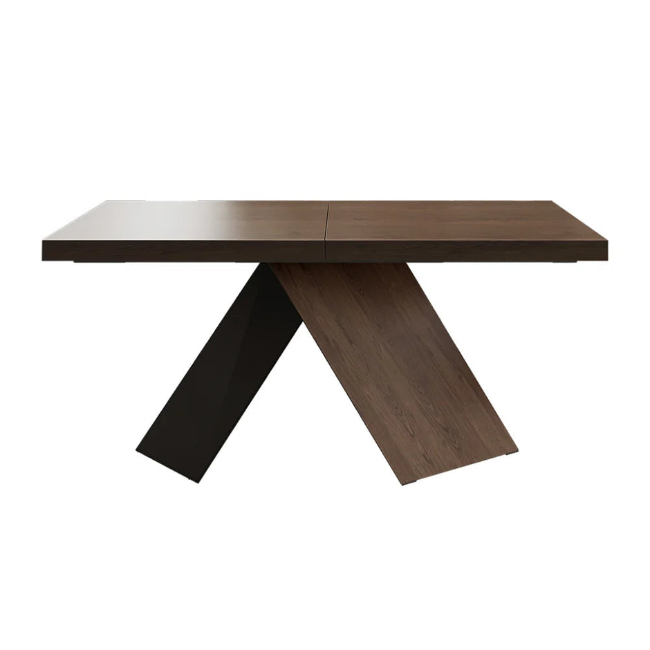 Rectangular Extendable Wooden Dining Table Set For 6