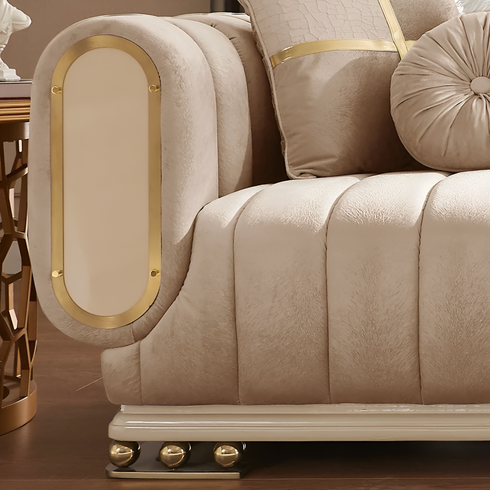 3 Piece Velvet Modern Sofa Set / Ruchi