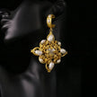 French Vintage Electroplated Pearl Stud Necklace Set / Ruchi