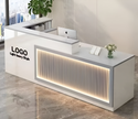 Modern Wooden LED Reception Desk / Ruchi 