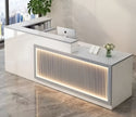 Modern Wooden LED Reception Desk / Ruchi