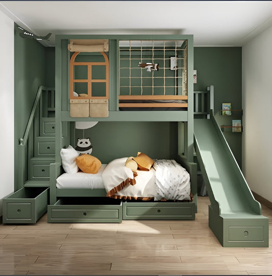 Modern Wooden Kids Bunk Bed / Ruchi
