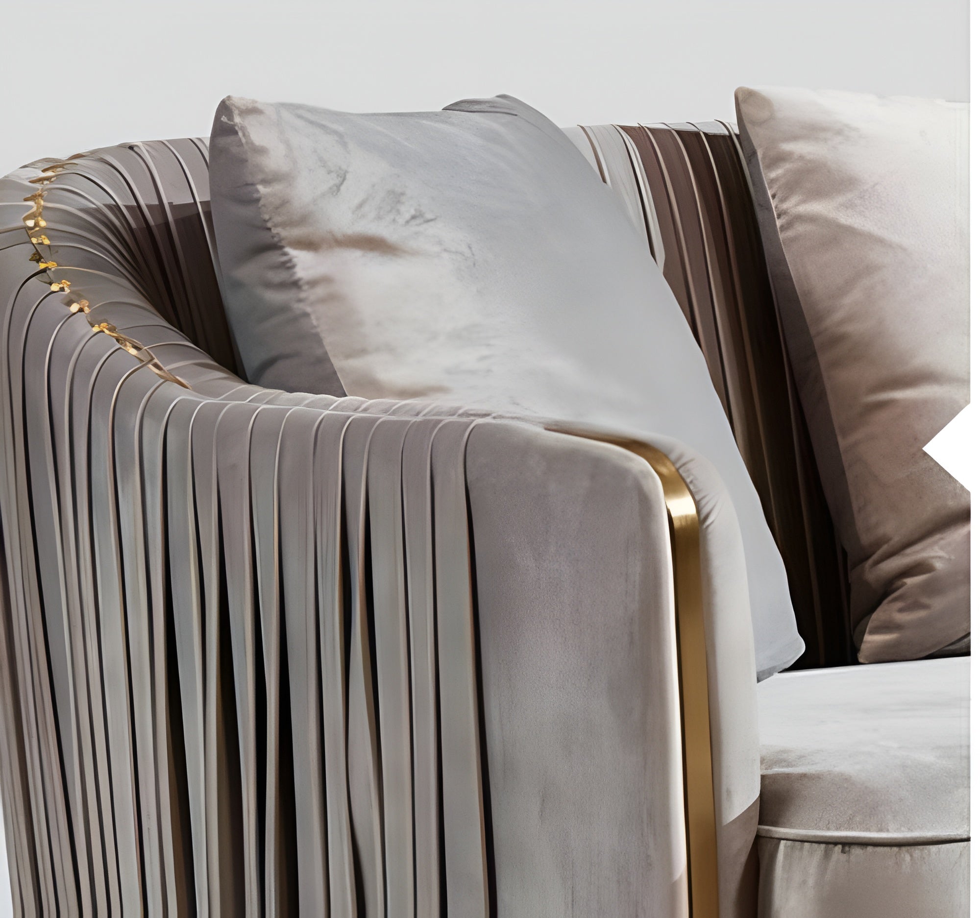 Modern Velvet Sofa Set For Living Room / Ruchi