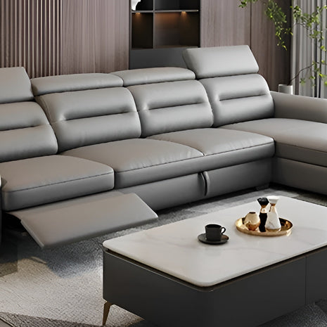 Sectional Leather Sofa Bed With Recliner