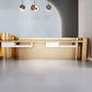 Golden Luxury Wooden Reception Desk / Ruchi