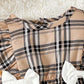 Cute Plaid Design Summer Comfy Polyester Outfit Set / Ruchi 