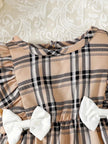 Cute Plaid Design Summer Comfy Polyester Outfit Set / Ruchi