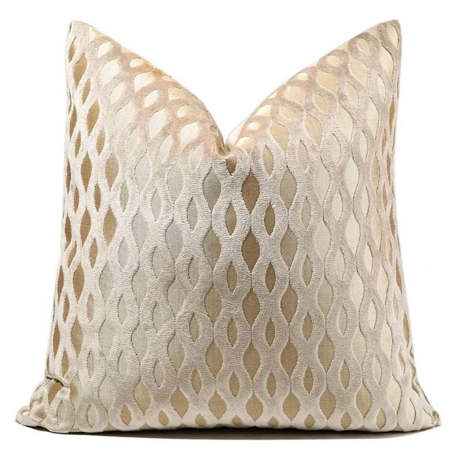 Gold Stripe Jacquard Pillow Case / Ruchi