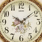 Luxury Floral Style Decoration Wall Clock / Ruchi