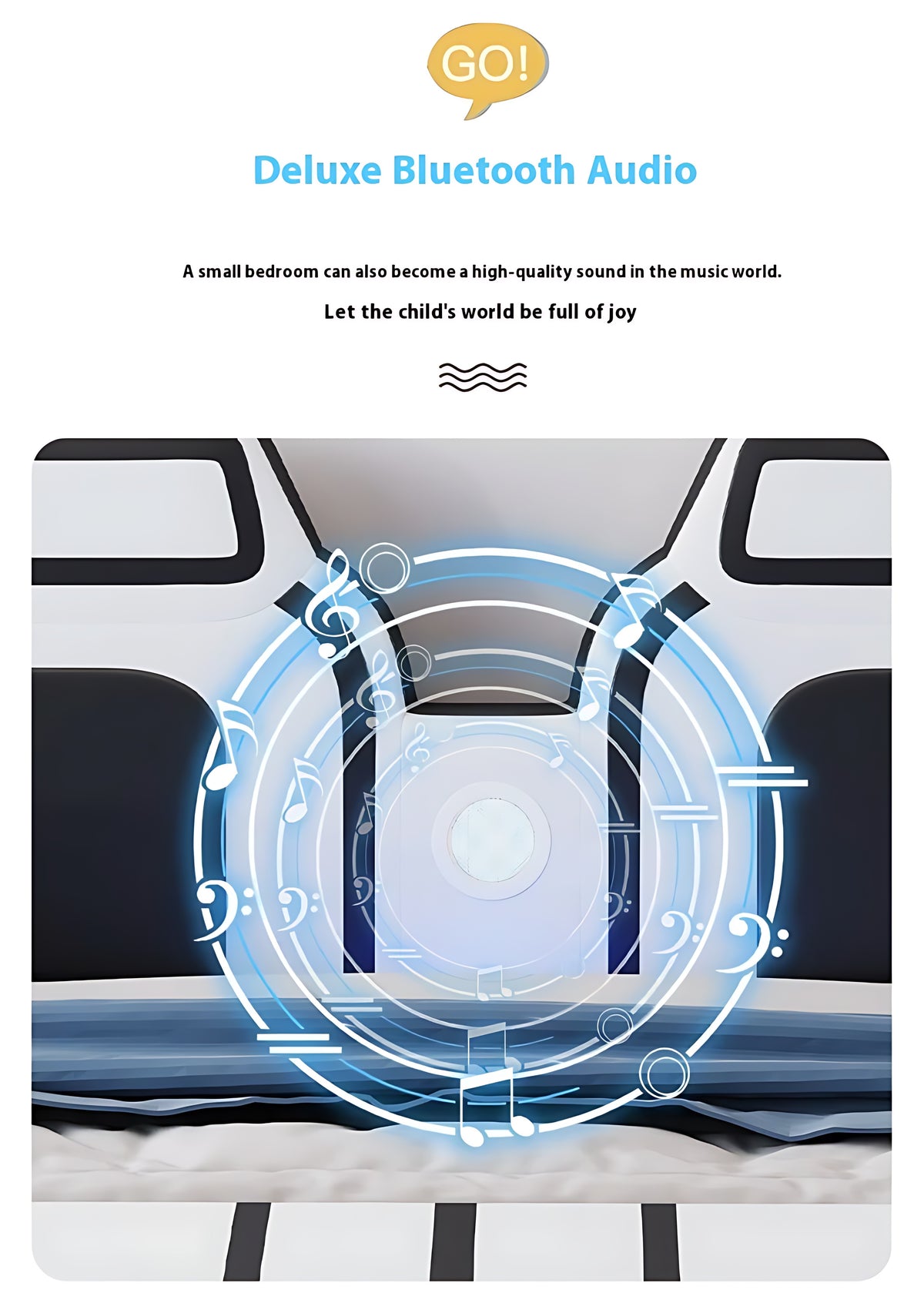 LED Leather Car Bed for Children / Ruchi