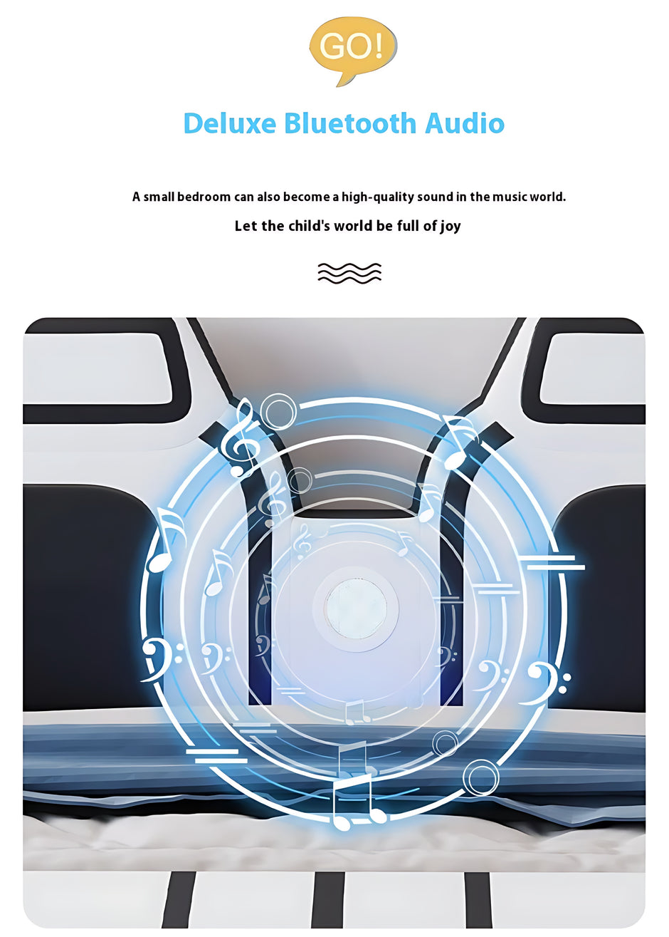 LED Leather Car Bed for Children / Ruchi