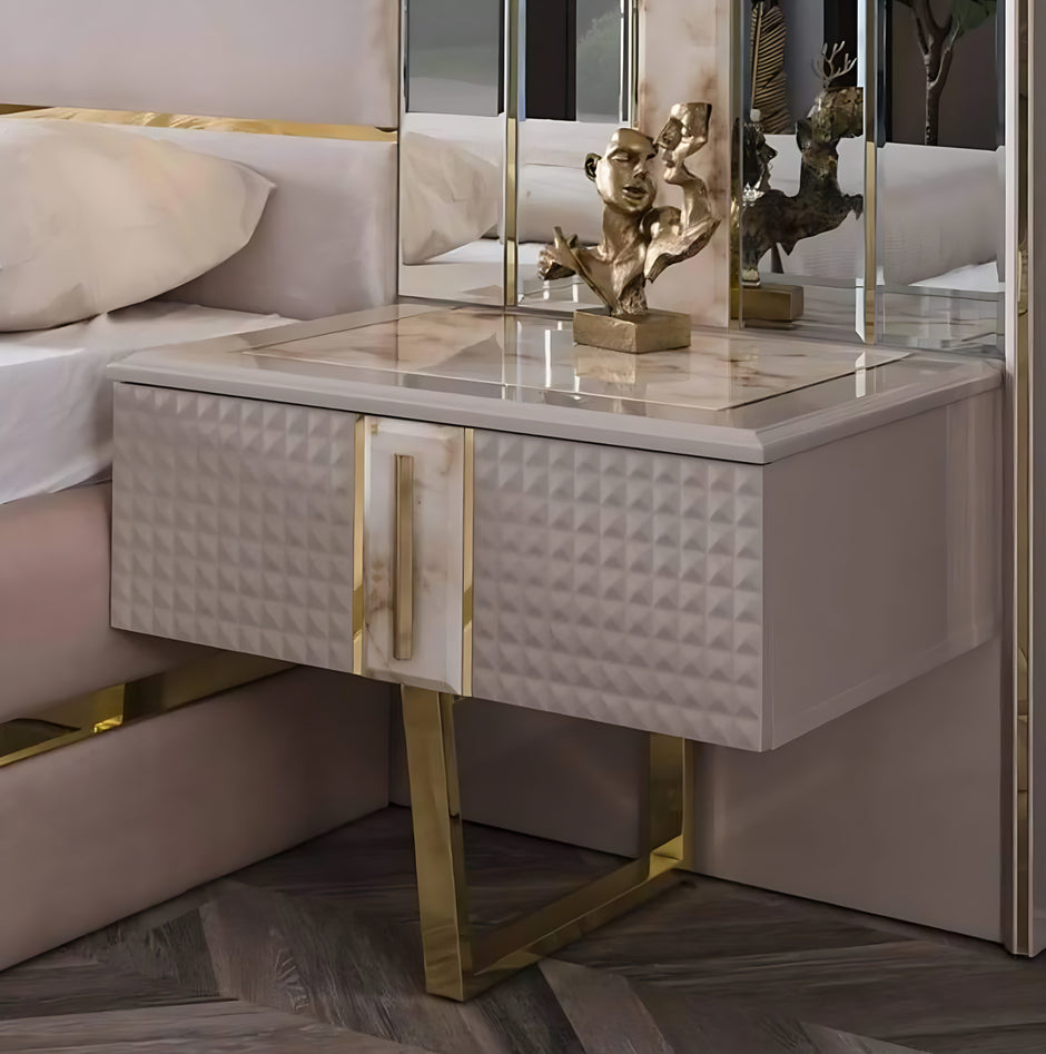 Modern Fabric Bedroom Set / Ruchi