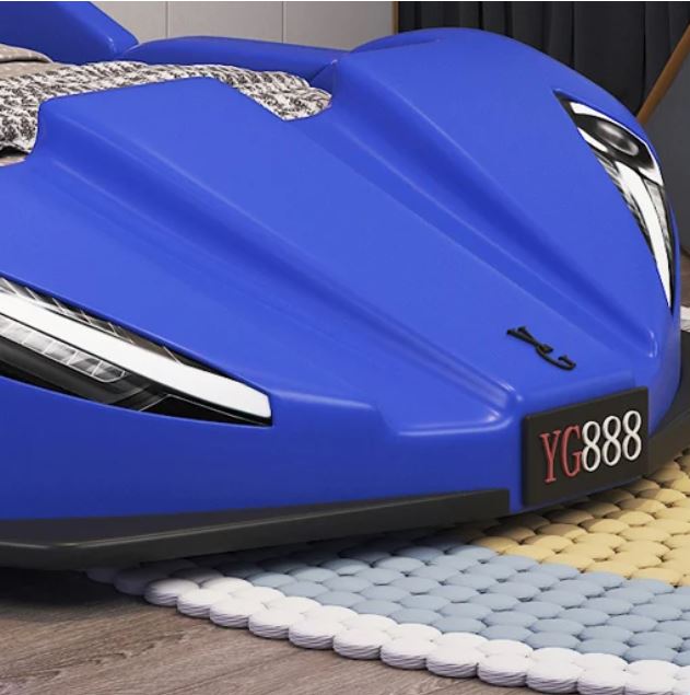Kids' LED Leather Car Bed / Ruchi